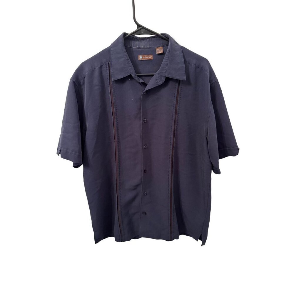 Centro blue men's button down shirt size large